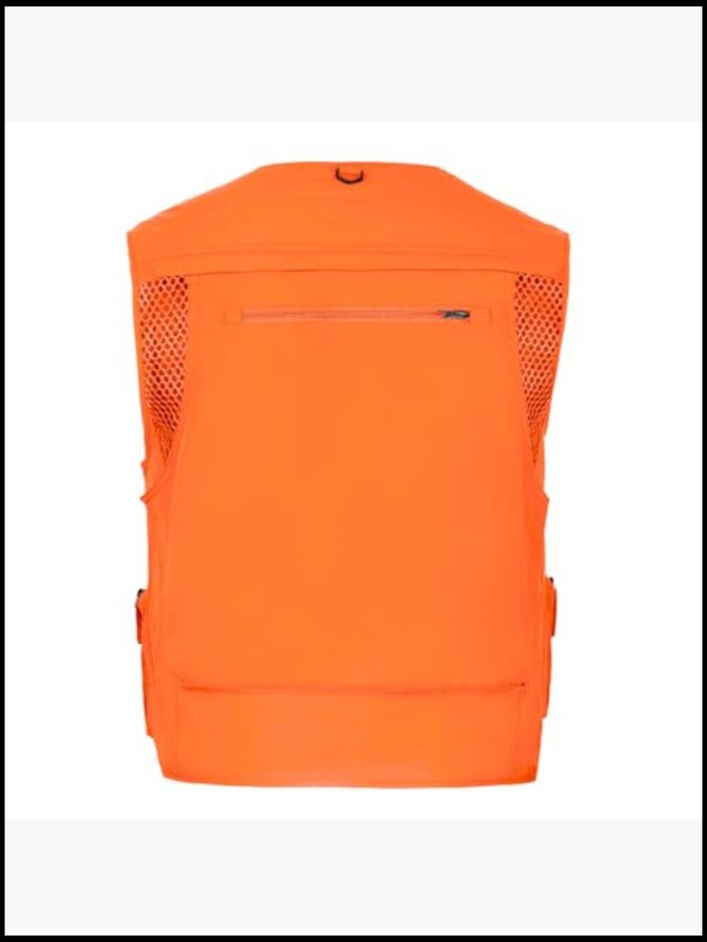 Men's Utility Cargo Vest with Multi Pockets, Polyester, Outdoor Travel Work - Picture 3 of 7